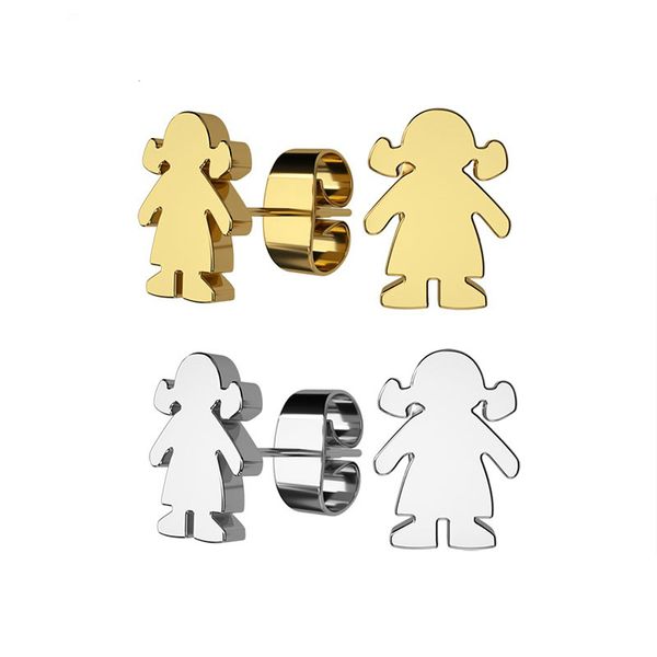 new design stainless steel stud earrings girls doll shaped for women fashion simple style ear jewelry giftsdio chan contact, Silver
new design stainless steel stud earrings girls doll shaped for women fashion simple style ear jewelry giftsdio chan contact, Silver
