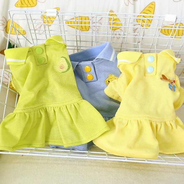 dog apparel cat dress vest summer clothes solid color student skirt pet puppy spring/summer design 5 sizes
dog apparel cat dress vest summer clothes solid color student skirt pet puppy spring/summer design 5 sizes