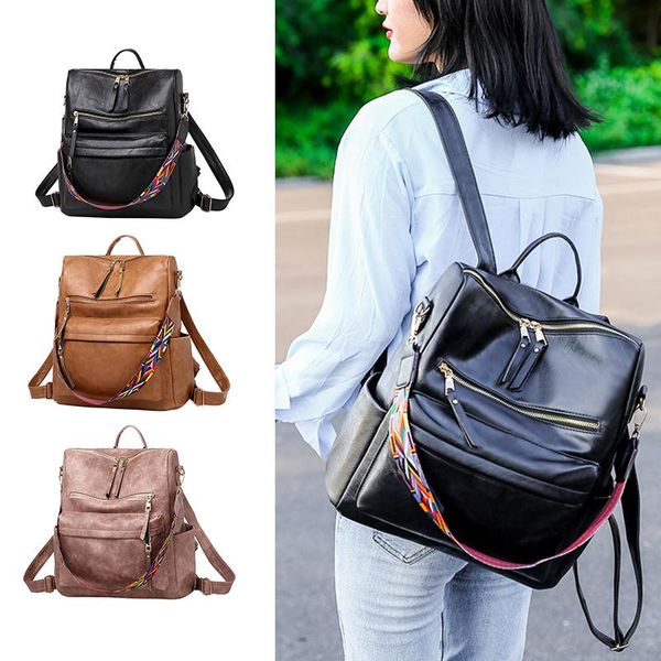 backpack retro large capacity women pu leather rucksack women's knapsack travel backpacks shoulder school bags mochila back pack
backpack retro large capacity women pu leather rucksack women's knapsack travel backpacks shoulder school bags mochila back pack