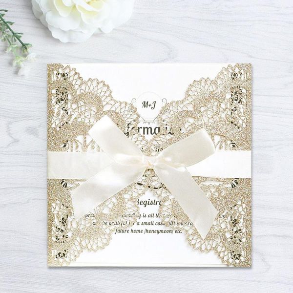 greeting cards glitter laser cut wedding invitations with hollow flowers 100pcs engagement card for party birthday bridal shower
greeting cards glitter laser cut wedding invitations with hollow flowers 100pcs engagement card for party birthday bridal shower