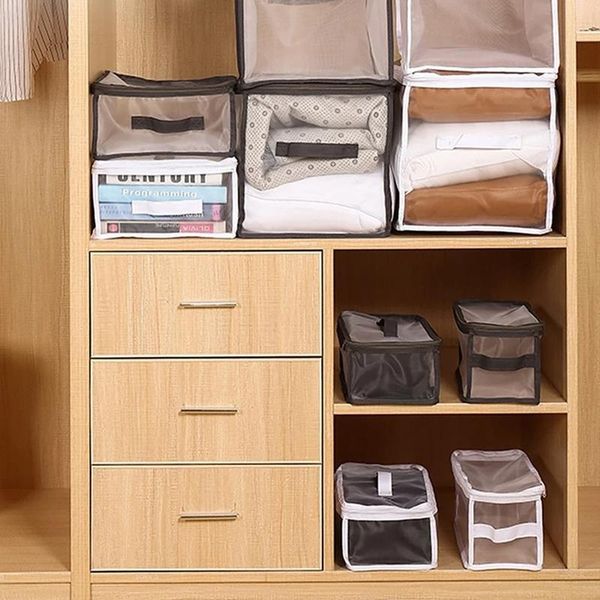 clothing & wardrobe storage 1pc box waterproof underwear case quilt clothes organizer basket folding bra laundry