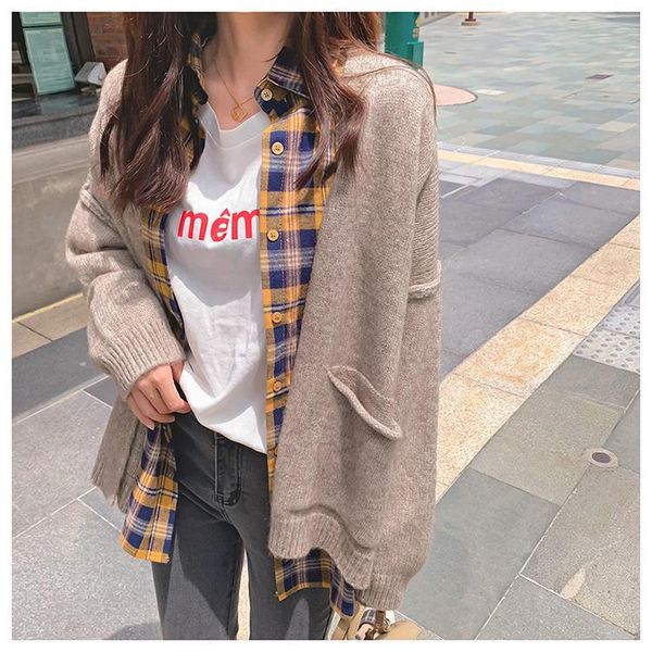 women's sweaters cmaz autumn and winter clothing sweater coat student solid color simple knitting all-matching good quality, White;black
women's sweaters cmaz autumn and winter clothing sweater coat student solid color simple knitting all-matching good quality, White;black