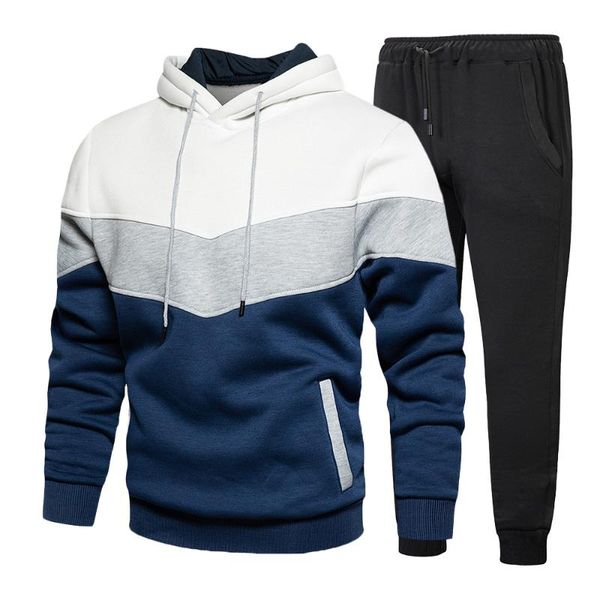 men's tracksuits patchwork 2pcs sweatshirt hoodies sets men casual loose fleece warm hoodie + pants suit male fashion autumn winter out, Gray
men's tracksuits patchwork 2pcs sweatshirt hoodies sets men casual loose fleece warm hoodie + pants suit male fashion autumn winter out, Gray