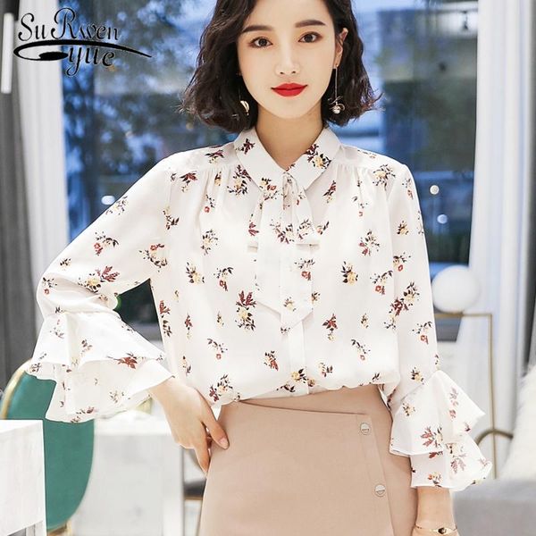 women's blouses & shirts 2021 autumn chiffon fashion women blouse and causal female clothes print shirt blusas 0867 40, White
women's blouses & shirts 2021 autumn chiffon fashion women blouse and causal female clothes print shirt blusas 0867 40, White