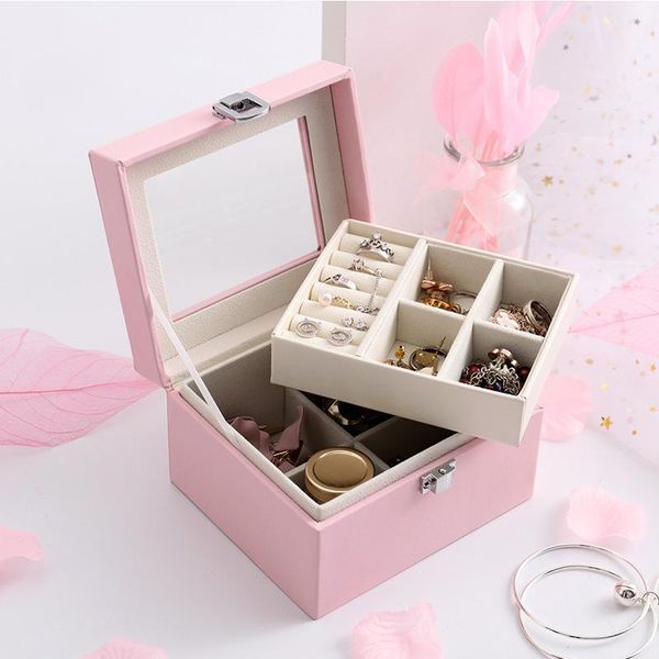 large capacity jewelry box exquisite women makeup packaging display case earrings necklace bracelet container accessories storage boxes & bi
large capacity jewelry box exquisite women makeup packaging display case earrings necklace bracelet container accessories storage boxes & bi