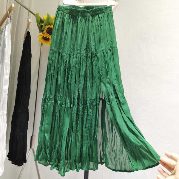 vanovich korean style summer skirts elastic waist wild ladies fashion casual female 210615, Black
vanovich korean style summer skirts elastic waist wild ladies fashion casual female 210615, Black