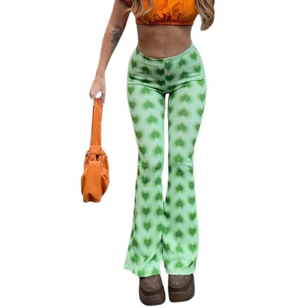 women's pants & capris female flared trousers, heart print high waist bell-bottomed for spring summer fall, green, s//l, Black;white
women's pants & capris female flared trousers, heart print high waist bell-bottomed for spring summer fall, green, s//l, Black;white
