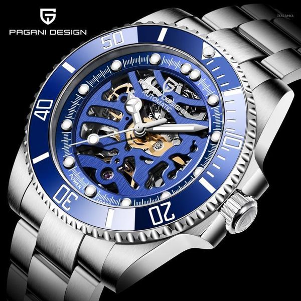men's stainless steel 100m waterproof mechanical watch luxury sapphire glass automatic for men wristwatches, Slivery;brown
men's stainless steel 100m waterproof mechanical watch luxury sapphire glass automatic for men wristwatches, Slivery;brown