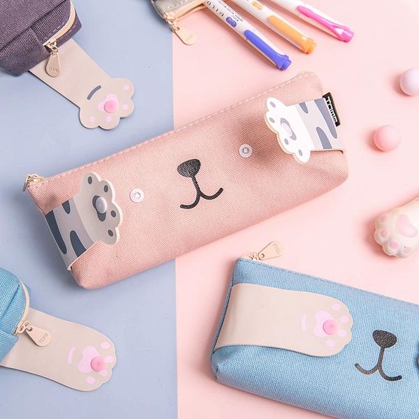 pencil bags creative large capacity case multicolor cute cat zipper canvas students cartoon stationery storage supplies
pencil bags creative large capacity case multicolor cute cat zipper canvas students cartoon stationery storage supplies