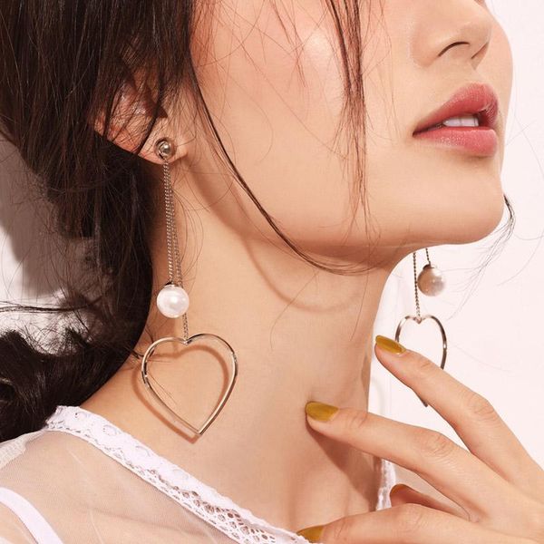 dangle & chandelier simple love imitation pearls drop earrings for girls cute charming earring women jewelry gift, Silver
dangle & chandelier simple love imitation pearls drop earrings for girls cute charming earring women jewelry gift, Silver