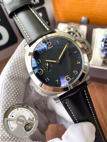 mens watches version 316 fine steel l shell p9000 automatic mechanical movement scratch-proof mirror glass size: 46mm*13mm luxury watch, Slivery;brown
mens watches version 316 fine steel l shell p9000 automatic mechanical movement scratch-proof mirror glass size: 46mm*13mm luxury watch, Slivery;brown