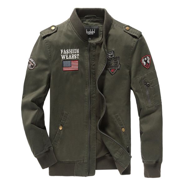 fashion jacket jiyipu style autumn and winter men's casual military wash 95 cotton, Black;brown
fashion jacket jiyipu style autumn and winter men's casual military wash 95 cotton, Black;brown