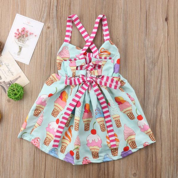 girl's dresses toddler kids baby girls summer sleeveless ice cream print strap tutu dress sundress clothes, Red;yellow
girl's dresses toddler kids baby girls summer sleeveless ice cream print strap tutu dress sundress clothes, Red;yellow