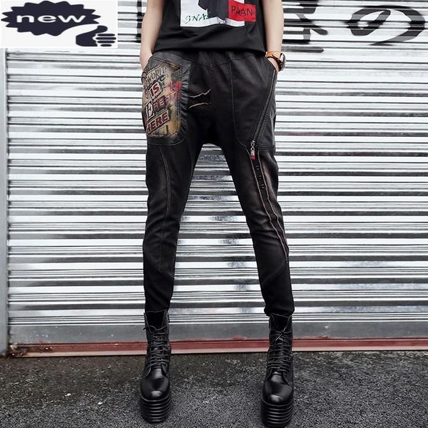 high full length womens stretch patchwork pencil pants autumn brand thin printed elastic waist casual female trousers women's & capris, Black;white
high full length womens stretch patchwork pencil pants autumn brand thin printed elastic waist casual female trousers women's & capris, Black;white