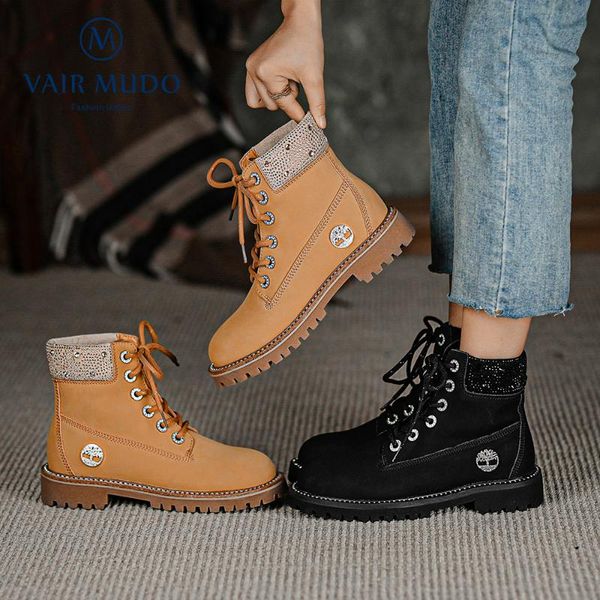 boots vair mudo cow suede ankle shoes women lace up fashion black brown thick bottom winter round toe female dx165l
boots vair mudo cow suede ankle shoes women lace up fashion black brown thick bottom winter round toe female dx165l