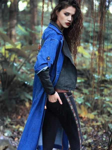 women's trench coats vintage&retro autumnwinter punk tooling design drawstring waist plus size loose denim false two piece long coatstr, Tan;black
women's trench coats vintage&retro autumnwinter punk tooling design drawstring waist plus size loose denim false two piece long coatstr, Tan;black