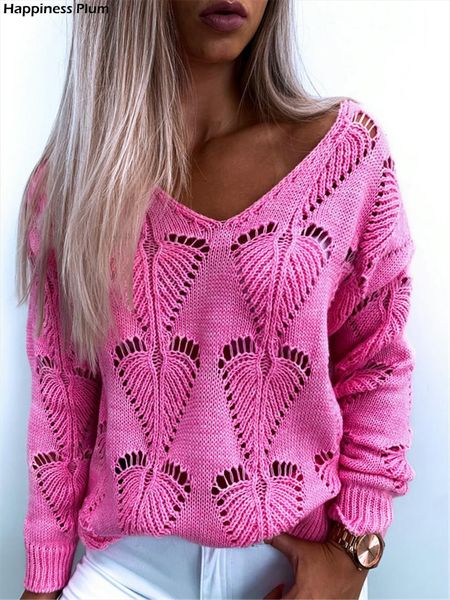 fashion women autumn winter sweaters hollow out design see throough v neck long sleeve solid color casual loose knitted top, White;black
fashion women autumn winter sweaters hollow out design see throough v neck long sleeve solid color casual loose knitted top, White;black