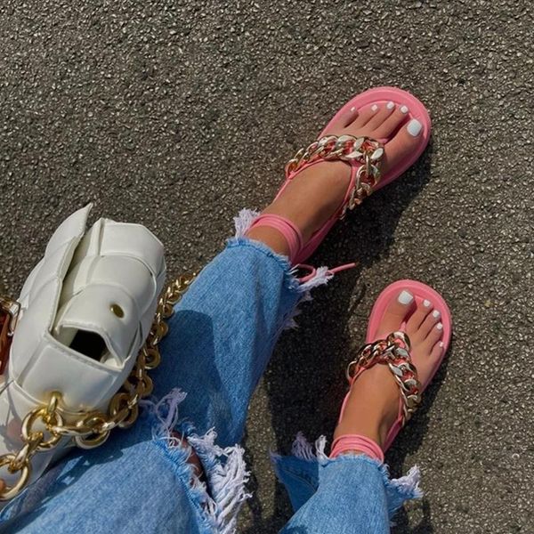 sandals summer strappy solid color open toe flip flops women's shoes fashion chain beach plus size 43, Black
sandals summer strappy solid color open toe flip flops women's shoes fashion chain beach plus size 43, Black