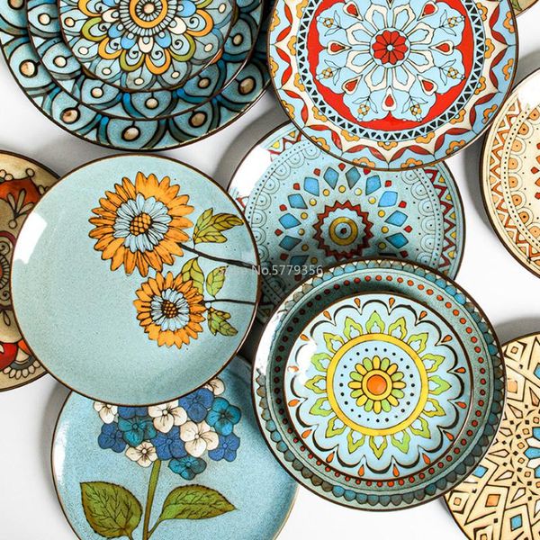 dishes & plates creative hand-painted ceramic plate round dish home western steak salad dessert cake sushi decoration hanging
dishes & plates creative hand-painted ceramic plate round dish home western steak salad dessert cake sushi decoration hanging