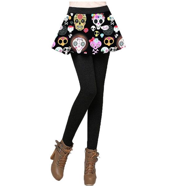 women's leggings fitness women skirt tennis pants halloween skull pumpkin prints sports elastic, Black
women's leggings fitness women skirt tennis pants halloween skull pumpkin prints sports elastic, Black