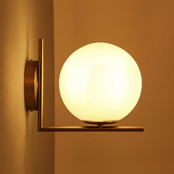 wall lamp modern minimalist gold iron body nordic white frosted glass ball design corridor porch decoration led e14 lighting
wall lamp modern minimalist gold iron body nordic white frosted glass ball design corridor porch decoration led e14 lighting