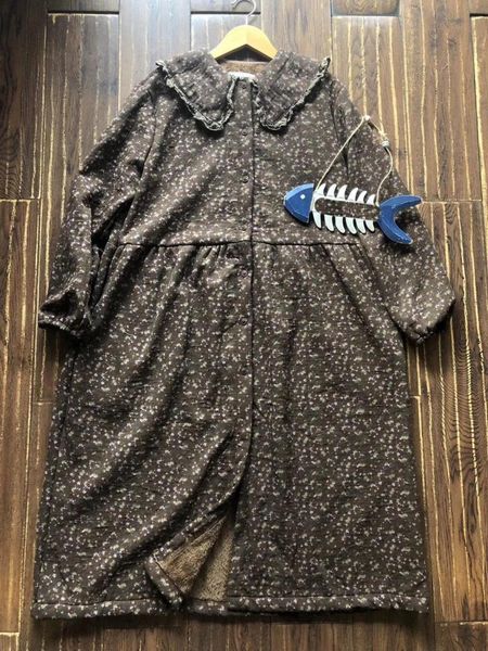 casual dresses 2021 winter plus velvet large lapel floral dress zz8599, Black;gray
casual dresses 2021 winter plus velvet large lapel floral dress zz8599, Black;gray