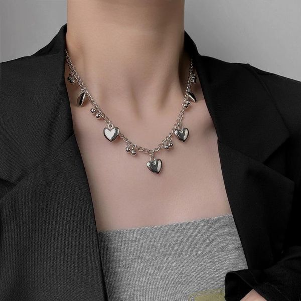 pendant necklaces vsnow street style round beaded love heart chokers necklace for women girls silver color metallic chain jewelry
pendant necklaces vsnow street style round beaded love heart chokers necklace for women girls silver color metallic chain jewelry