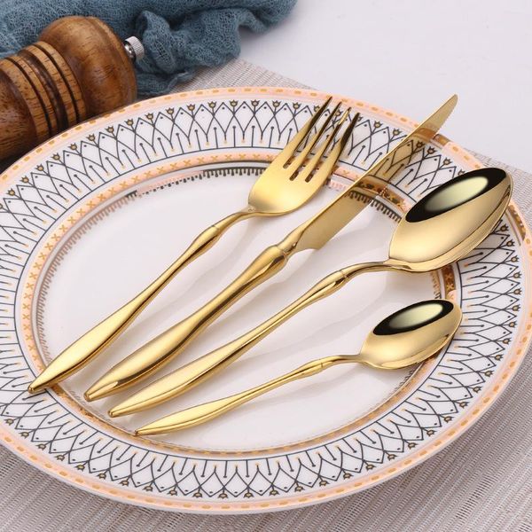 luxury golden cutlery 18/10 stainless steel gold set mirror shiny silverware dinnerware flatware drop sets
luxury golden cutlery 18/10 stainless steel gold set mirror shiny silverware dinnerware flatware drop sets