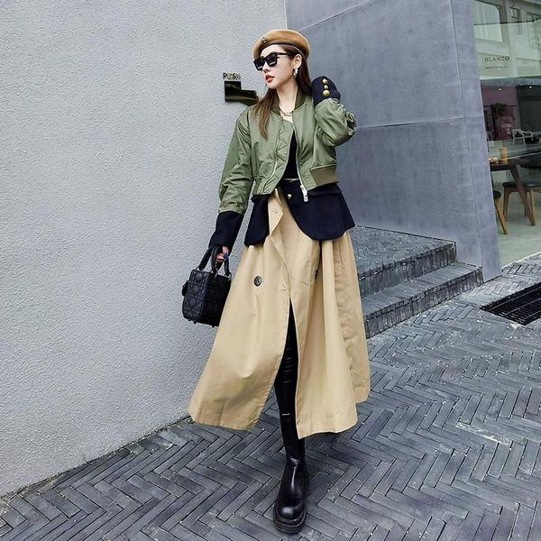women's trench coats 2021 winter personality multi-layer thickened jacket windbreaker women loose fashion plus cotton female, Tan;black
women's trench coats 2021 winter personality multi-layer thickened jacket windbreaker women loose fashion plus cotton female, Tan;black