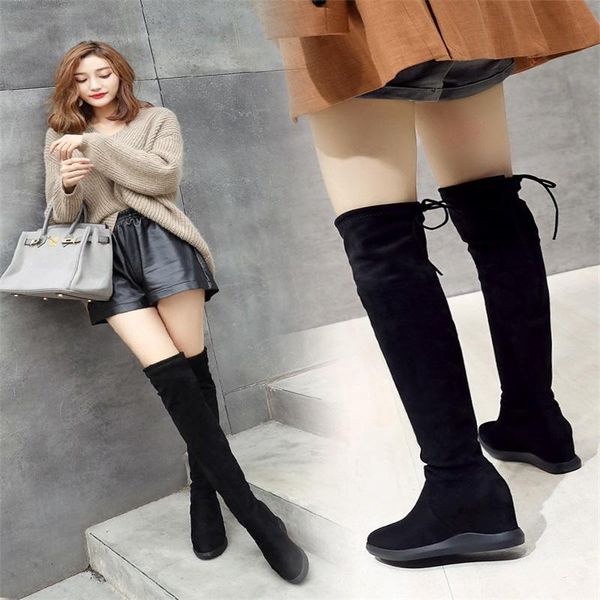 boots knee high women's long autumn winter 2021 plush flat bottomed versatile inner slim elastic, Black
boots knee high women's long autumn winter 2021 plush flat bottomed versatile inner slim elastic, Black
