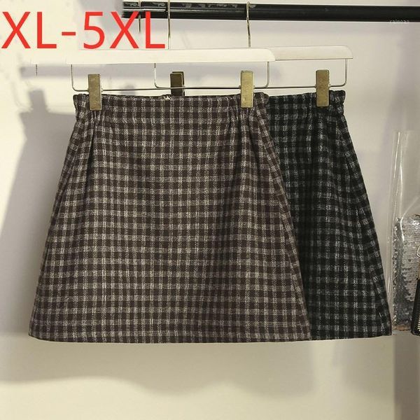 ladies autumn winter plus size mini skirt for women large casual slim a-line black plaid woolen skirts 3xl 4xl 5xl
ladies autumn winter plus size mini skirt for women large casual slim a-line black plaid woolen skirts 3xl 4xl 5xl