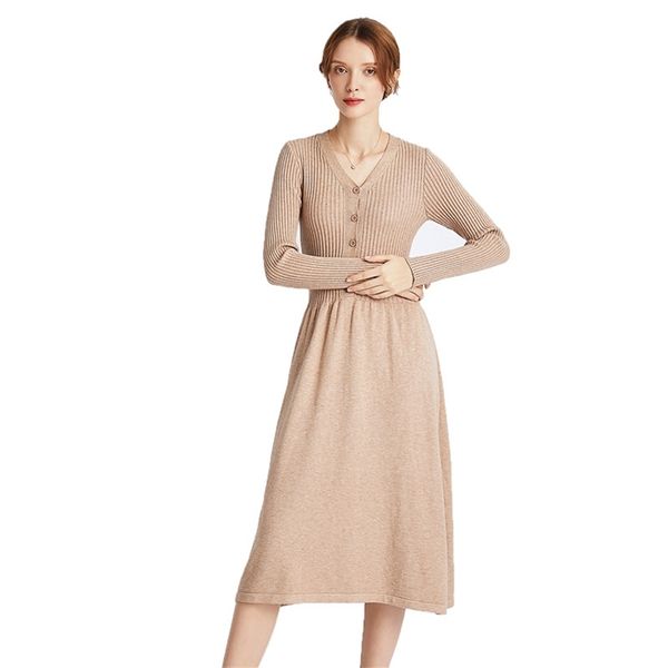 autumn winter knitted dress women khaki yellow purple 019 korean long sleeve v neck fashion slim a word feminina lr629 210531, Black;gray
autumn winter knitted dress women khaki yellow purple 019 korean long sleeve v neck fashion slim a word feminina lr629 210531, Black;gray