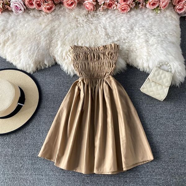 casual dresses backless ruffled sleeveless dress women stylish square neck suspender korean mini holiday party, Black;gray
casual dresses backless ruffled sleeveless dress women stylish square neck suspender korean mini holiday party, Black;gray