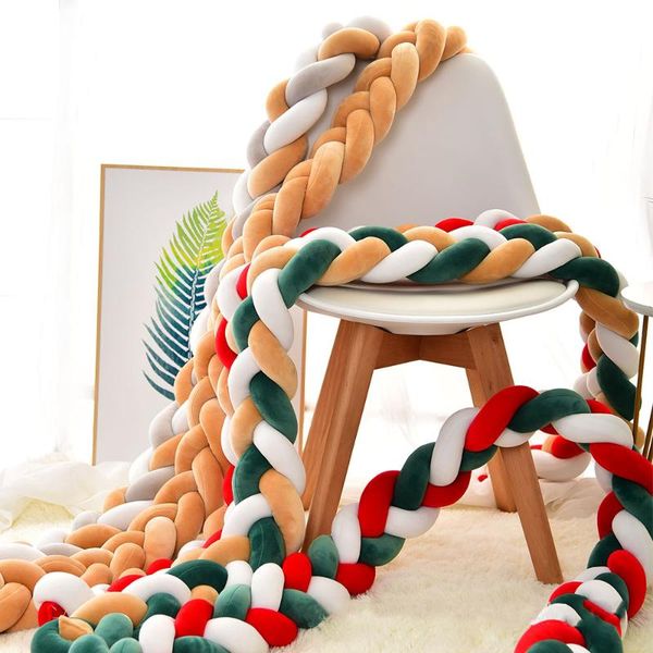 christmas style born bed bumper diy weave long knotted braid pillows baby bumpers knot crib infant room decor bedding sets
christmas style born bed bumper diy weave long knotted braid pillows baby bumpers knot crib infant room decor bedding sets