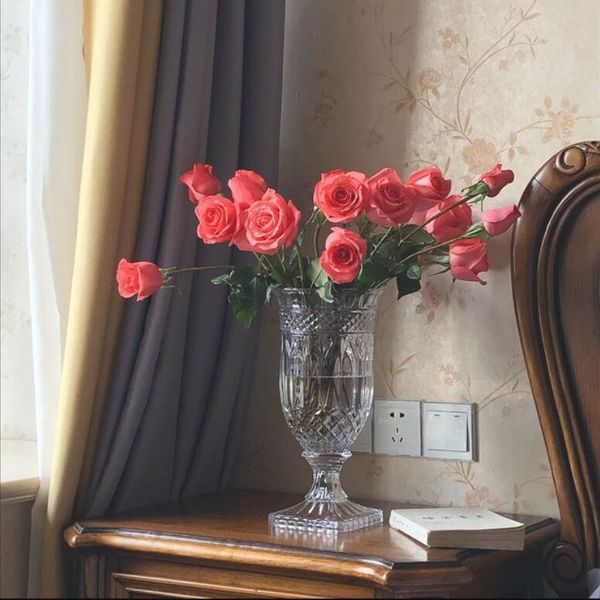 french retro relief vases light luxury crystal glass high foot flower vase flowers arrangement hydroponic lily rose
french retro relief vases light luxury crystal glass high foot flower vase flowers arrangement hydroponic lily rose