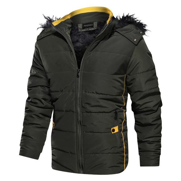 winter men parkas leisure thickened windproof jacket hooded coat warm snow outdoor sportswear, Black
winter men parkas leisure thickened windproof jacket hooded coat warm snow outdoor sportswear, Black