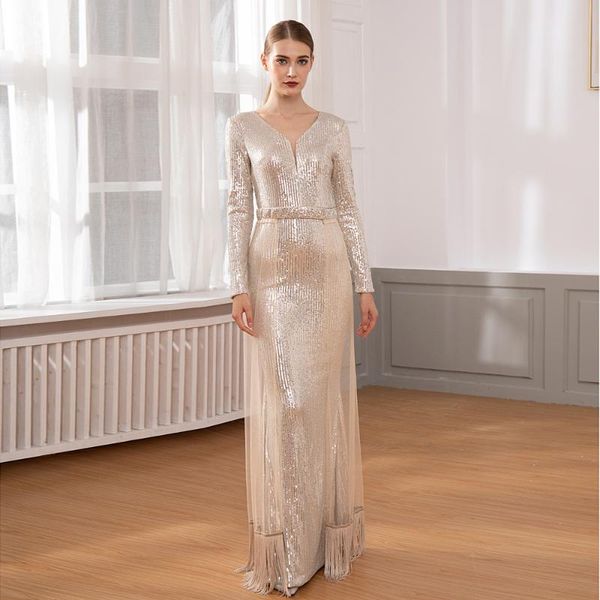 casual dresses elegant sequined mesh tassel maxi dress v neck hollow out night party gown elastic, Black;gray
casual dresses elegant sequined mesh tassel maxi dress v neck hollow out night party gown elastic, Black;gray