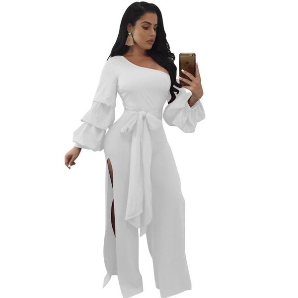 women's jumpsuits & rompers 2021 pattern women solid color bilateral vent long sleeve jumpsuit, Black;white
women's jumpsuits & rompers 2021 pattern women solid color bilateral vent long sleeve jumpsuit, Black;white