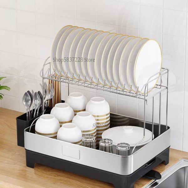kitchen storage & organization stainless steel dish drying rack, drain domestic table box, tableware rac
kitchen storage & organization stainless steel dish drying rack, drain domestic table box, tableware rac