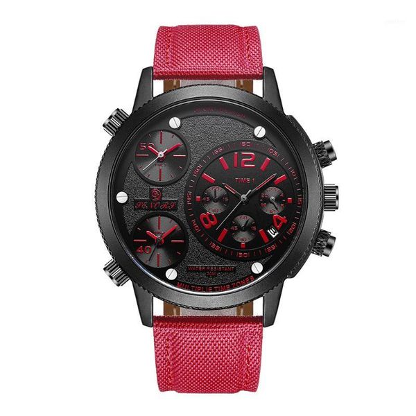 wristwatches multiple time zone mens quartz sports watches multi-function canvas+leather bracelet waterproof male clocks senors, Slivery;brown
wristwatches multiple time zone mens quartz sports watches multi-function canvas+leather bracelet waterproof male clocks senors, Slivery;brown
