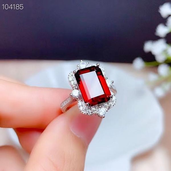 cluster rings colife jewelry vintage garnet ring for party 8mm*12mm emerald cut natural silver 925, Golden;silver
cluster rings colife jewelry vintage garnet ring for party 8mm*12mm emerald cut natural silver 925, Golden;silver