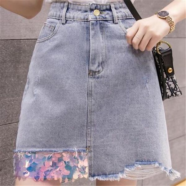 skirts 2021 famous sequins embroidered denim skirt women spell color stitching fashion blue large size 5xl, Black
skirts 2021 famous sequins embroidered denim skirt women spell color stitching fashion blue large size 5xl, Black
