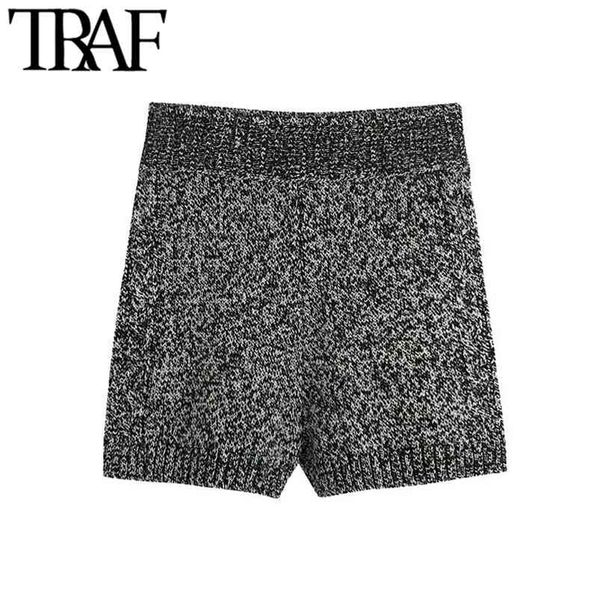 women chic fashion twisted knitted shorts vintage mid elastic waist female s mujer 210507, White;black
women chic fashion twisted knitted shorts vintage mid elastic waist female s mujer 210507, White;black