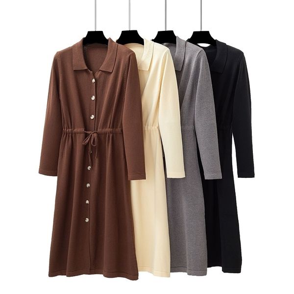 casual dresses sweater dress autumn winter polo collar korean sweaters long sweater loose knit midi warm dress high street pullove, Black;gray
casual dresses sweater dress autumn winter polo collar korean sweaters long sweater loose knit midi warm dress high street pullove, Black;gray
