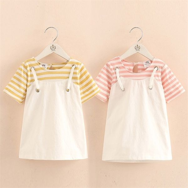 summer little kids patchwork short sleeve striped fake two pcs suspenders dresses for girls of 2 4 6 8 10 12t years old 210701, Red;yellow
summer little kids patchwork short sleeve striped fake two pcs suspenders dresses for girls of 2 4 6 8 10 12t years old 210701, Red;yellow
