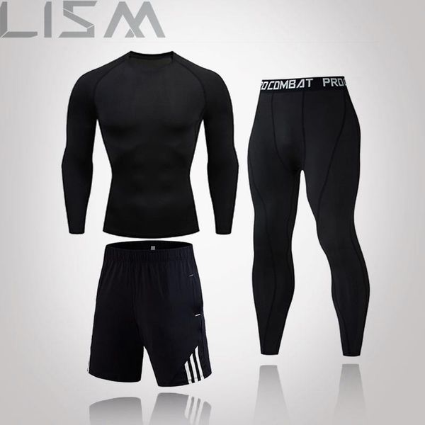 men's tracksuits thermal underwear suit mma tactics fitness sports tights solid color compression men, Gray
men's tracksuits thermal underwear suit mma tactics fitness sports tights solid color compression men, Gray