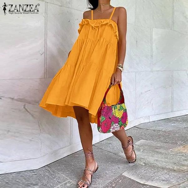 casual dresses bohemian ruffle dress women's summer sundress 2022 spaghetti strap mini vestidos female holiday robe, Black;gray
casual dresses bohemian ruffle dress women's summer sundress 2022 spaghetti strap mini vestidos female holiday robe, Black;gray
