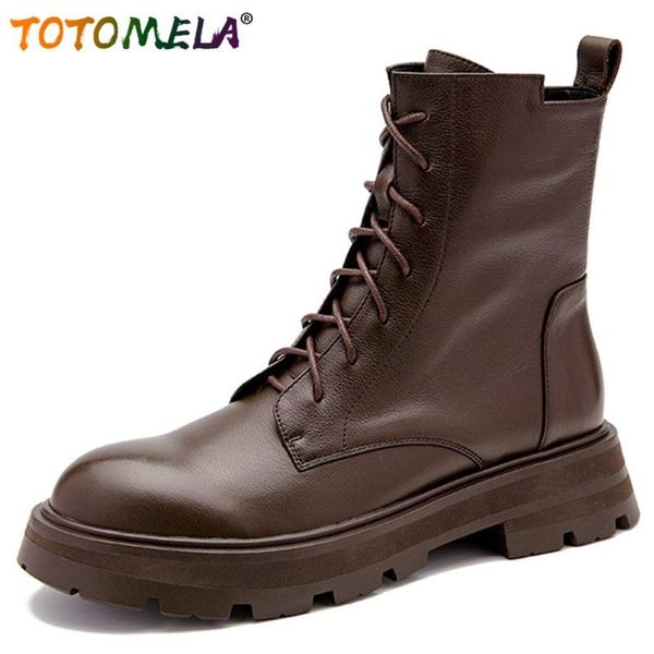 boots totomela arrive women winter shoes retro genuine leather fashion classic ankle simple hand made, Black
boots totomela arrive women winter shoes retro genuine leather fashion classic ankle simple hand made, Black