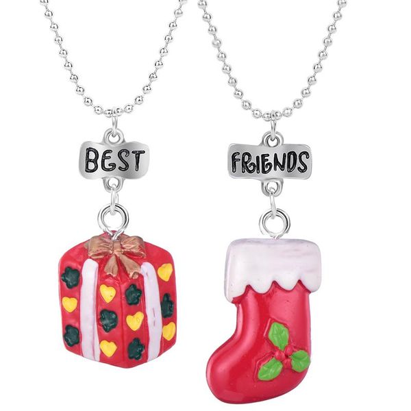 pcs christmas stocking & gift box pendant necklaces wish child accessories friendship jewelry, Silver
pcs christmas stocking & gift box pendant necklaces wish child accessories friendship jewelry, Silver