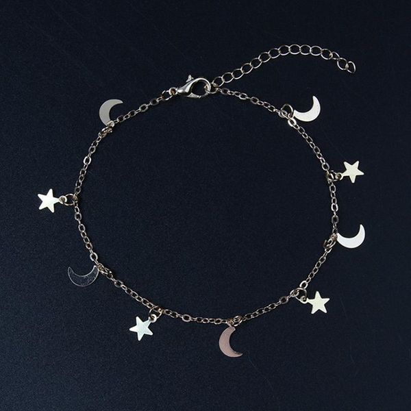 charm bracelets 2021 summer fashion gold color moon star charms bracelet anklet for women accessories, Golden;silver
charm bracelets 2021 summer fashion gold color moon star charms bracelet anklet for women accessories, Golden;silver